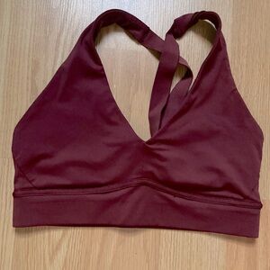 Fabletics - Burgundy Sports Bra Size 8 (Medium)